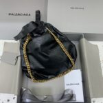Replica Balenciaga Crush Small Tote Black - high-quality designer bag dupe