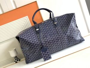 Fake Goyard Bowling 55 Bag Dark Blue - top-grade luxury bag dupe