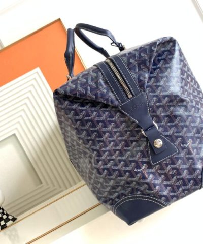 Fake Goyard Bowling 55 Bag Dark Blue - high-end replica designer purse