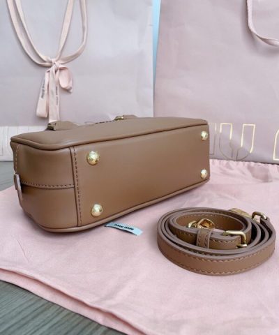 Replica Miu Miu Arcadie Small Full Brown - top-grade luxury bag dupe