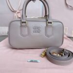 Replica Miu Miu Arcadie Small Beige - 1:1 premium replica handbag