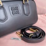 Replica Miu Miu Arcadie Small Full Black
