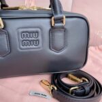 Replica Miu Miu Arcadie Small Full Black - 1:1 premium replica handbag