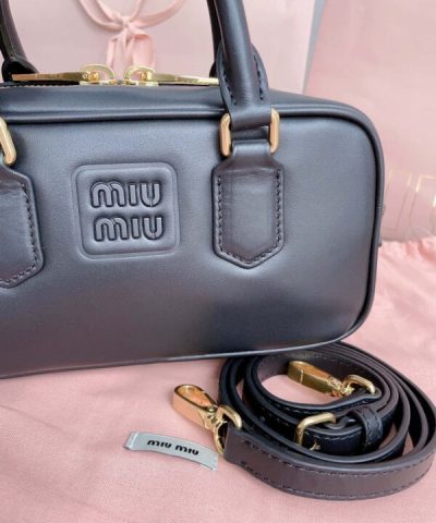 Fake Miu Miu Arcadie Small Full Black - 1:1 premium replica handbag