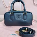 Replica Miu Miu Arcadie Small Full Black