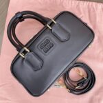 Replica Miu Miu Arcadie Small Full Black - affordable luxury replica bag