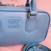 Fake Miu Miu Arcadie Small Full Blue - top-grade luxury bag dupe