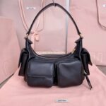 Replica Miu Miu Nappa Pocket Bag Black - 1:1 premium replica handbag