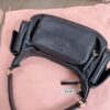 Replica Miu Miu Nappa Pocket Bag Black - premium superclone handbag