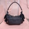Replica Miu Miu Nappa Pocket Bag Black - designer handbag clone