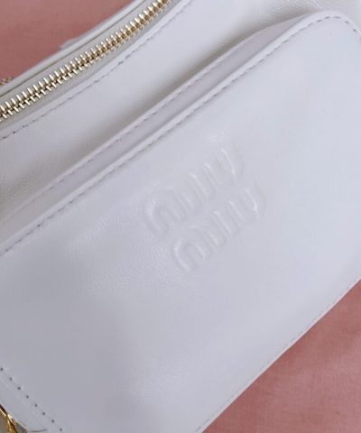Fake Miu Miu Nappa Pocket Bag White - premium superclone handbag