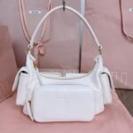 Replica Miu Miu Nappa Pocket Bag White