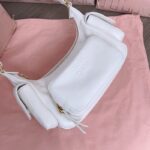 Replica Miu Miu Nappa Pocket Bag White - 1:1 premium replica handbag