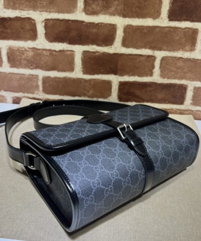Fake Gucci GG Messenger Black Canvas - best quality fake designer bag