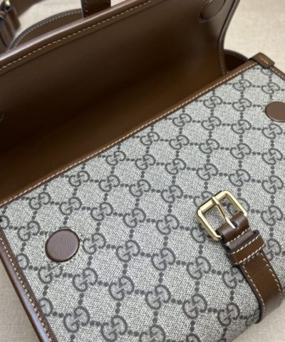 Fake Gucci GG Messenger Beige Canvas - 1:1 premium replica handbag