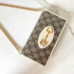 Replica Gucci Horsbet Chain Clutch White - top-grade luxury bag dupe