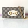 Replica Gucci Horsbet Chain Clutch White - high-end replica designer purse