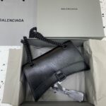Replica Balenciaga Crush Small Full Black 2.0 - high-quality designer bag dupe