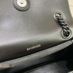 Replica Balenciaga Crush Small Full Black 2.0 - high-quality designer bag dupe