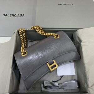 Replica Balenciaga Crush Small Grey - 1:1 premium replica handbag