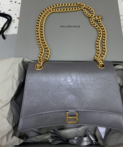 Replica Balenciaga Crush Large Grey - affordable designer bags
