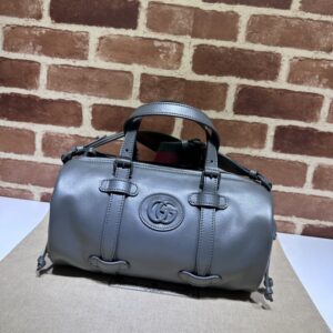 Fake Gucci Luggage Bag Grey - high-end replica designer purse