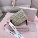 Replica Miu Miu Pocket Wallet Beige