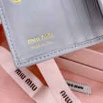 Replica Miu Miu Pocket Wallet Light Blue