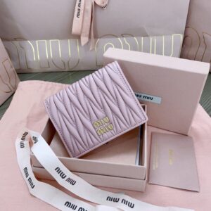 Replica Miu Miu Pocket Wallet Pink - high-end replica designer purse
