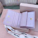 Replica Miu Miu Pocket Wallet Pink