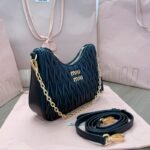 Replica Miu Miu Matelassé Black - 1:1 premium replica handbag