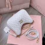 Replica Miu Miu Matelassé White - high-quality designer bag dupe