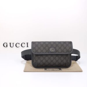 Fake Gucci Ophidia GG Small Waist Grey - ultra-realistic fake purse