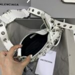 Réplica da bolsa Balenciaga Le Cagole branca - réplica de alta qualidade de uma bolsa de luxo.