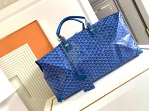 Fake Goyard Bowling 55 Bag Blue - top-grade luxury bag dupe