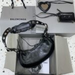 Replica Balenciaga Le Cagole Nero Argento - borsa superclone premium