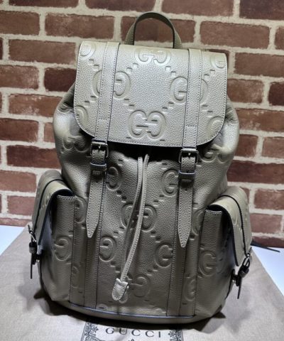 Fake Gucci Medium Backpack Full Beige - 1:1 premium replica handbag