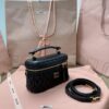 Fake Miu Miu Cosmetic Bag Black - high-end replica designer purse