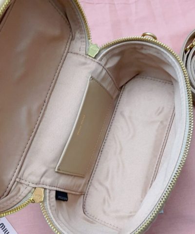 Fake Miu Miu Cosmetic Bag Milk Tea - best quality fake designer bag