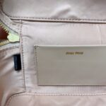 Replica Miu Miu Cosmetic Bag Beige