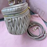 Replica Miu Miu Cosmetic Bag Beige - 1:1 premium replica handbag