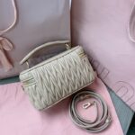 Replica Miu Miu Cosmetic Bag Beige