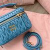 Replica Miu Miu Cosmetic Bag Blue - designer handbag clone