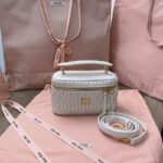 Réplica del bolso cosmético Miu Miu blanco - Réplica de bolso premium 1:1