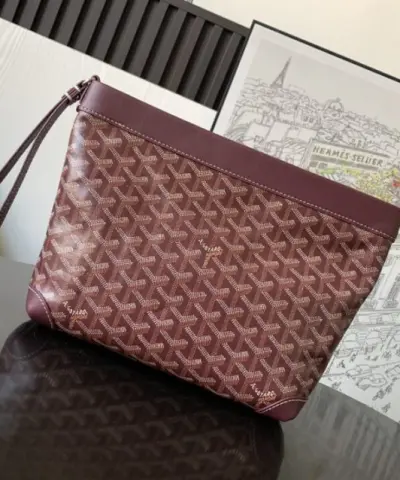 Replica Goyard Conti Pouch Bourdeaux - elite factory replica handbag