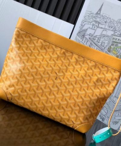 Fake Goyard Conti Pouch Yellow - designer handbag clone