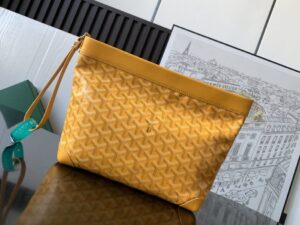 Fake Goyard Conti Pouch Yellow - high-end replica designer purse