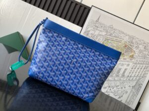 Fake Goyard Conti Pouch Blue - affordable luxury replica bag