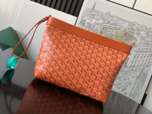 Replica Goyard Conti Pouch Orange - 1:1 premium replica handbag
