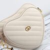 Fake Gucci Interlocking G Mini Heart White - premium superclone handbag